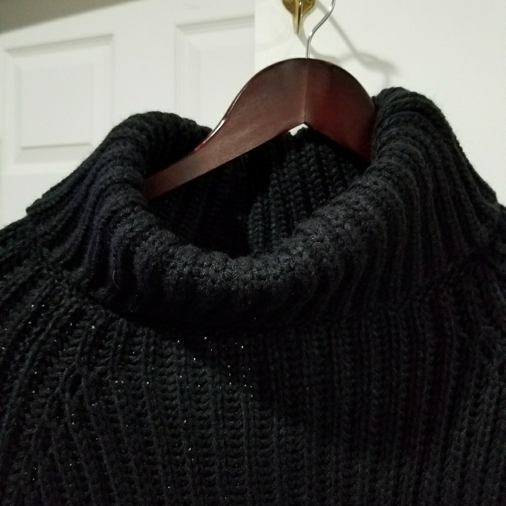 Plus Sized Sweater Poncho
